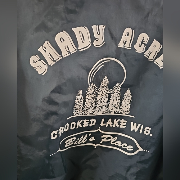 NWOT Vintage Shady Acres Crooked Lake Baseball Jacket - Picture 4 of 7